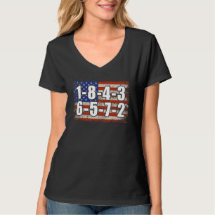 Usa Flag 18436572 Firing Order Small Block Engine  T-Shirt
