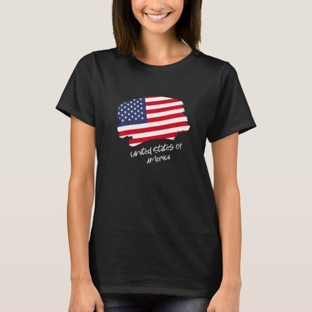 Usa Flag  1 T-Shirt (Front)