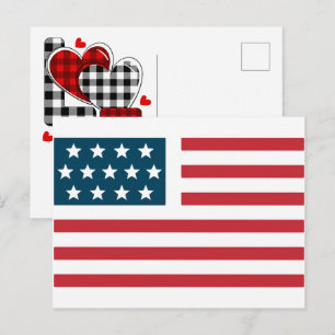 USA Flag 2026 – Bold American Flag for 250th Holiday Postcard