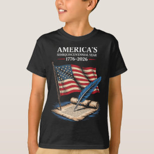 Usa Flag 250 Years Independence Day 1776-2026 4th T-Shirt