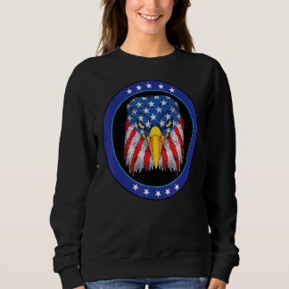 Usa Flag 4th July American Patriotic Eagle Usa Fla Sweatshirt