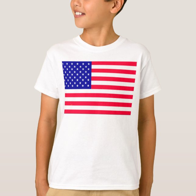 USA Flag 4th July  T-Shirt (Front)
