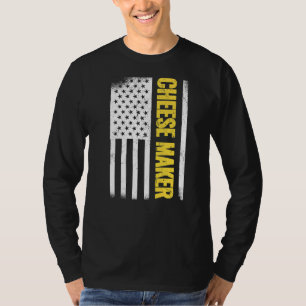 USA Flag 4th of July gouda foodie gouda Cheese Ma T-Shirt