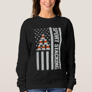 USA Flag 4th of July Sport Stacking cups speed cup Sweatshirt