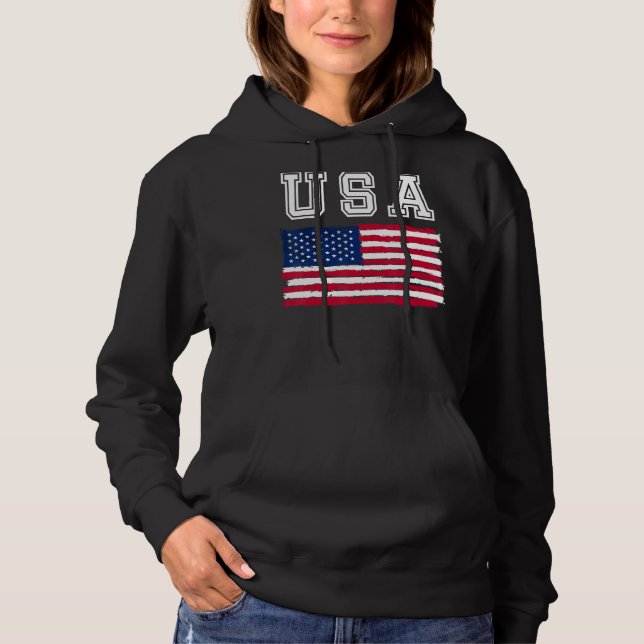 USA flag 4th of july us day of independence Hoodie (Front)