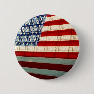 usa flag 6 cm round badge