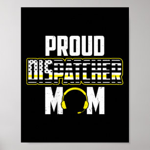Usa Flag 911 Dispatcher Mum 4th Of July Proud Disp Poster