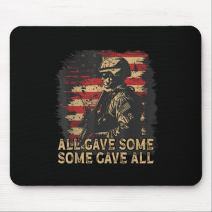 Usa Flag All Gave Some American Armed Forces Memor Mouse Pad