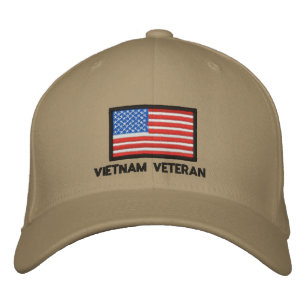 USA Flag - America - Vietnam Veteran Embroidered Hat