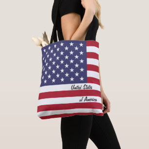 USA Flag & American fashion/sports fan Tote Bag