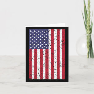 Usa Flag American Flag United States Of America 4t Card