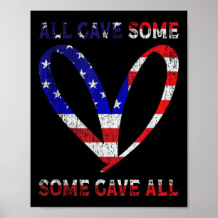 Usa Flag American Patriotic Heart Armed Forces Poster