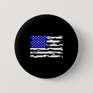 Usa flag american stars and stripes patriotic 6 cm round badge