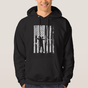 Usa Flag Archery Unique Archery American Flag Hoodie