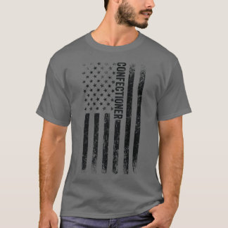 USA Flag Baking Proud American Confectioner T-Shirt