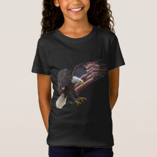 USA Flag Bald Eagle American Flag 4th Of July T-Shirt