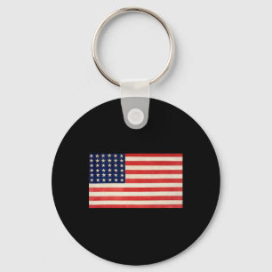 Usa Flag Basic For Men Women And Kids Us Patriotic Key Ring