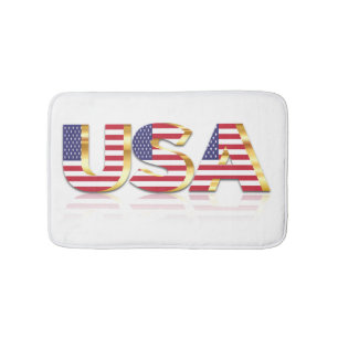 USA Flag Bath Mat