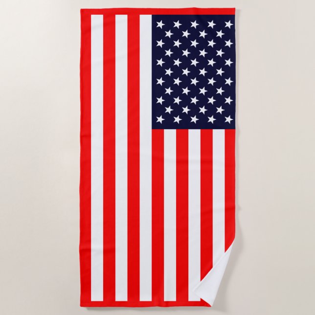 USA flag Beach Towel (Front)
