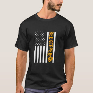 Usa Flag Beekeeper T-Shirt
