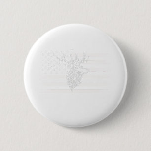 USA Flag Best Buckin' dad Ever Deer Hunting Father 6 Cm Round Badge