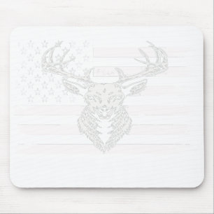 USA Flag Best Buckin' godfather Ever Deer Hunting Mouse Pad