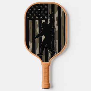 USA Flag Bigfoot Bottomland Camo Pickleball Paddle