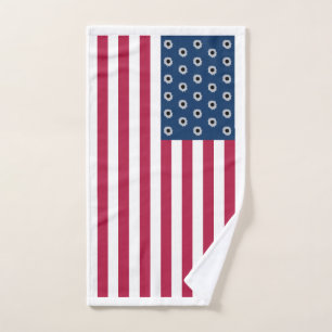 USA Flag Bullets Hand Towel