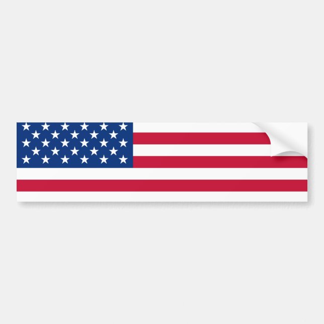 USA flag bumper sticker (Front)