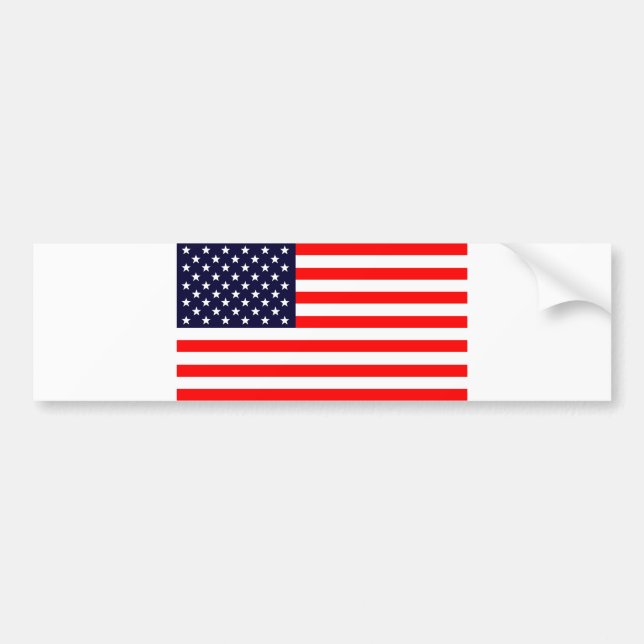 USA FLAG BUMPER STICKER (Front)