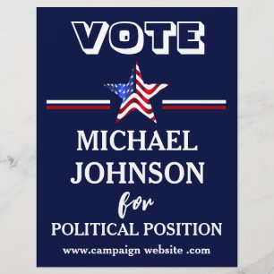USA Flag Campaign Political Flyer