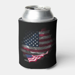 USA flag Can Cooler