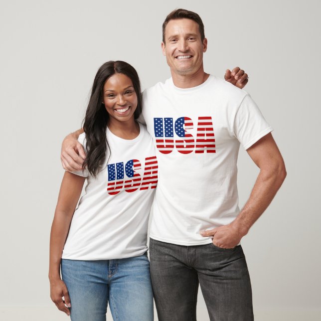 USA Flag Champion Double Dry Muscle T-Shirt (Unisex)