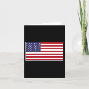 Usa Flag Chest Patch Star Spangled Banner American Card
