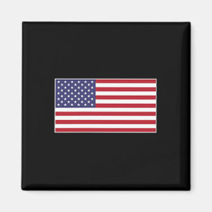 Usa Flag Chest Patch Star Spangled Banner American Magnet
