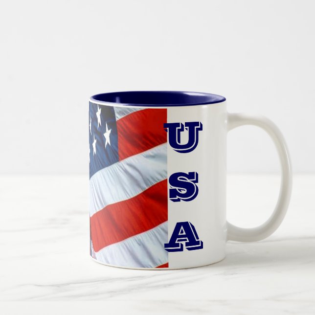 USA Flag Coffee Mug (Right)