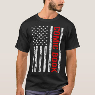 USA Flag Comic Books Comics T-Shirt
