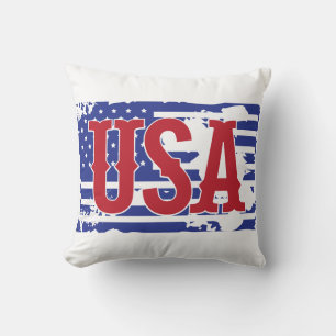 USA & Flag Cushion