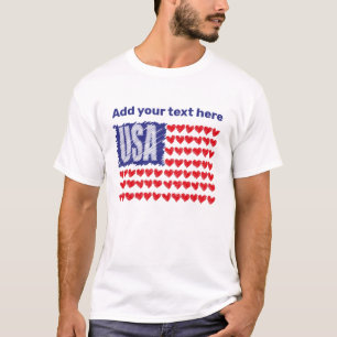 USA Flag Custom T-Shirt