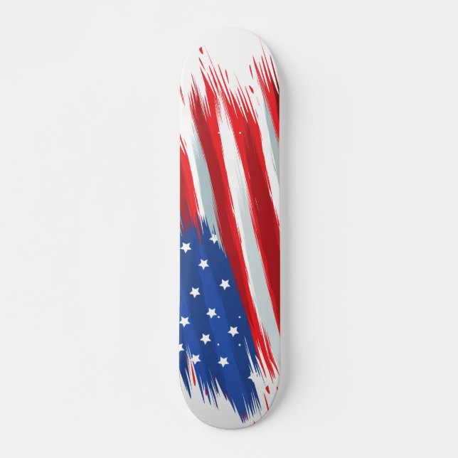 USA Flag Design Skateboard (Front)