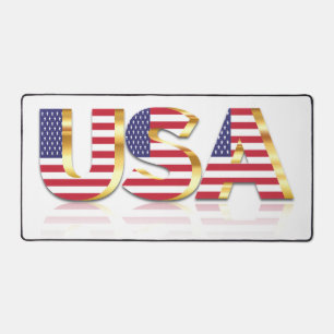 USA Flag Desk Mat