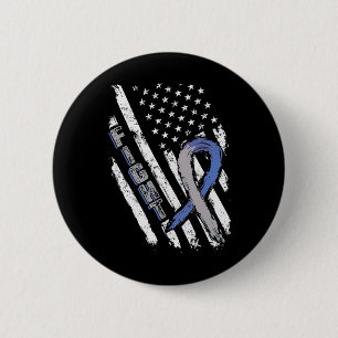 Usa Flag Diabetes Type 1 Awareness Family Support 6 Cm Round Badge