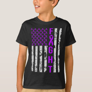 Usa Flag Distressed N Heimerheimer's Awareness Sup T-Shirt