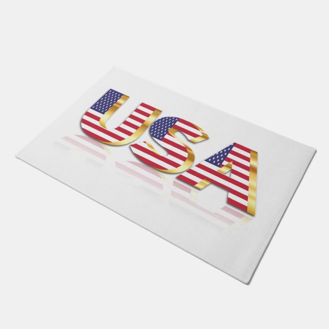 USA Flag Doormat (Angled)