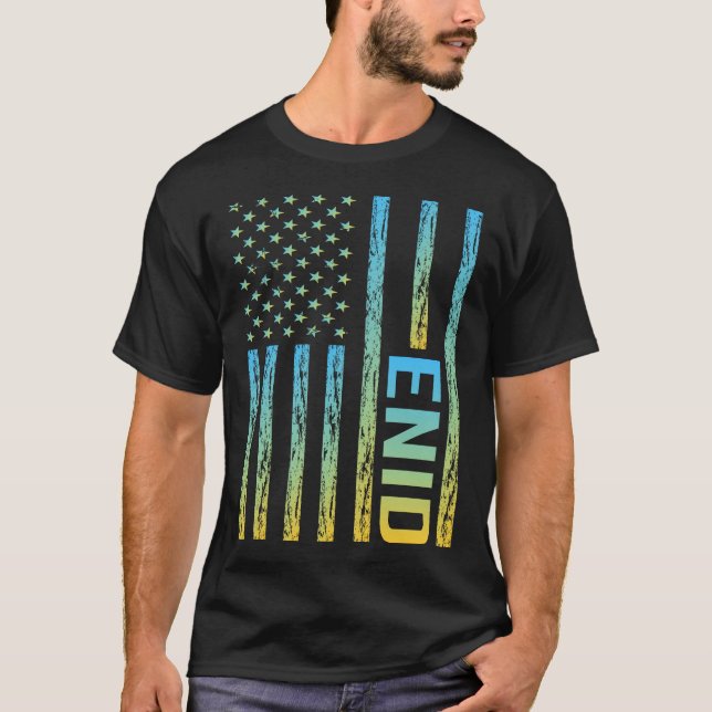 USA Flag - Enid T-Shirt (Front)