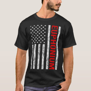 USA Flag Euphonium T-Shirt