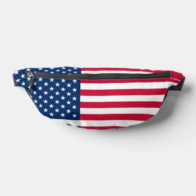 USA Flag Fanny Pack - Patriotic (Lay Down)