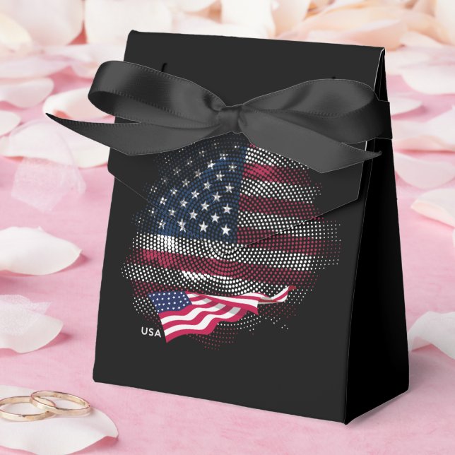 USA flag Favour Box (Wedding)