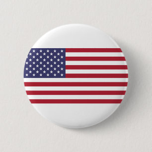 USA flag, flag of USA, American flag 6 Cm Round Badge
