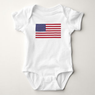 USA flag, flag of USA, American flag Baby Bodysuit